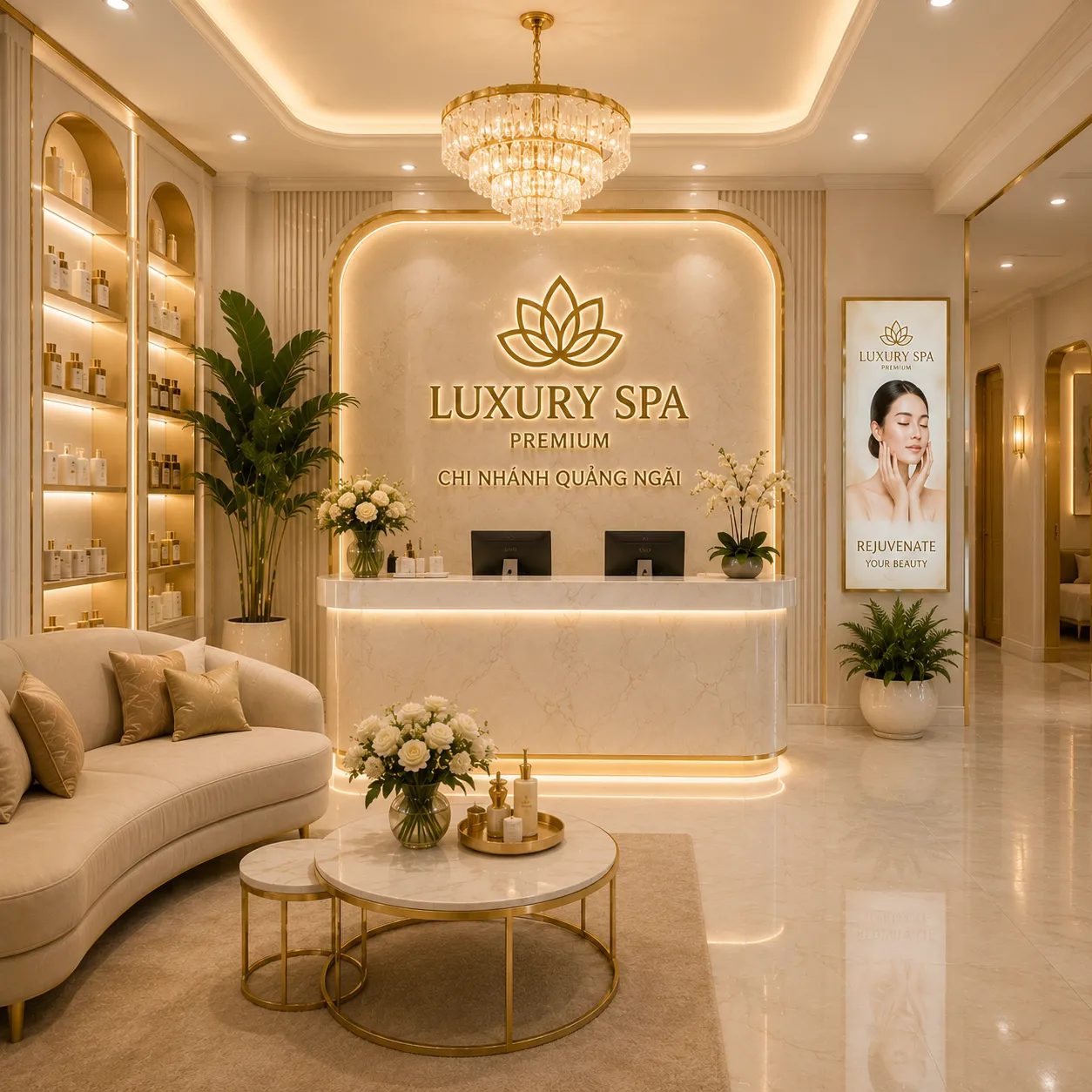 Luxury Spa - Sảnh đón khách