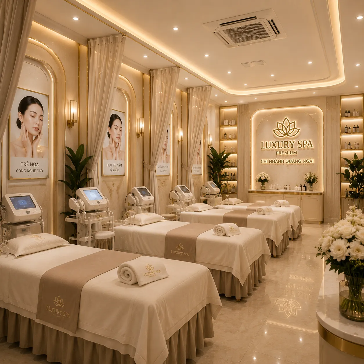 Luxury Spa - Máy móc hiện đại