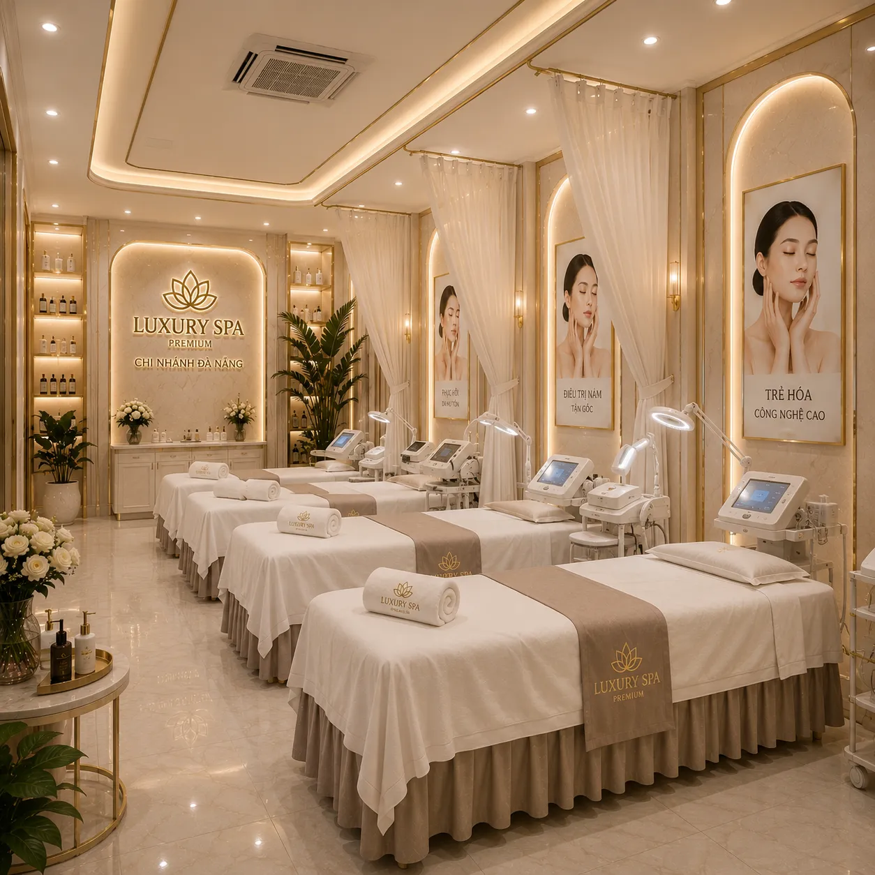Luxury Spa - Máy móc hiện đại